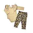 Komplet bawełniany w modną panterkę  BODY + LEGGINSY GAMEX